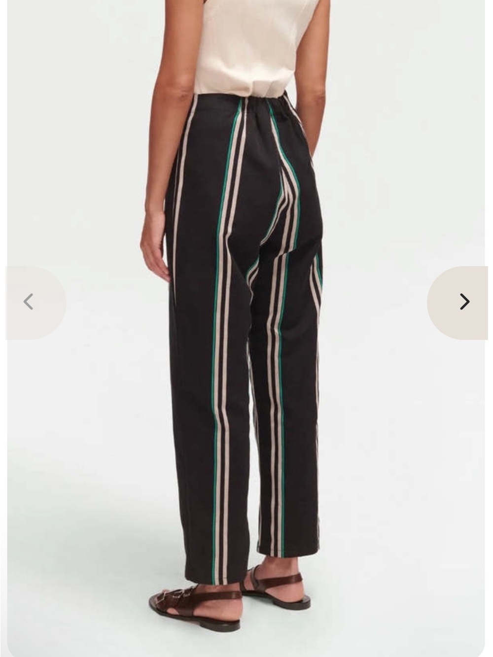 Rachel Comey Barrie Trouser - Black Stripe - Picture 3 of 7